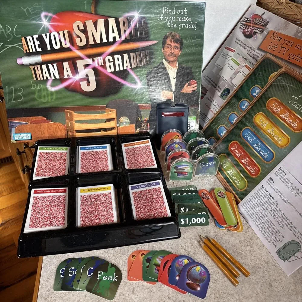 Are You Smarter Than a 5th Grader? Family Board Game by Hasbro 2007 Parker Bros